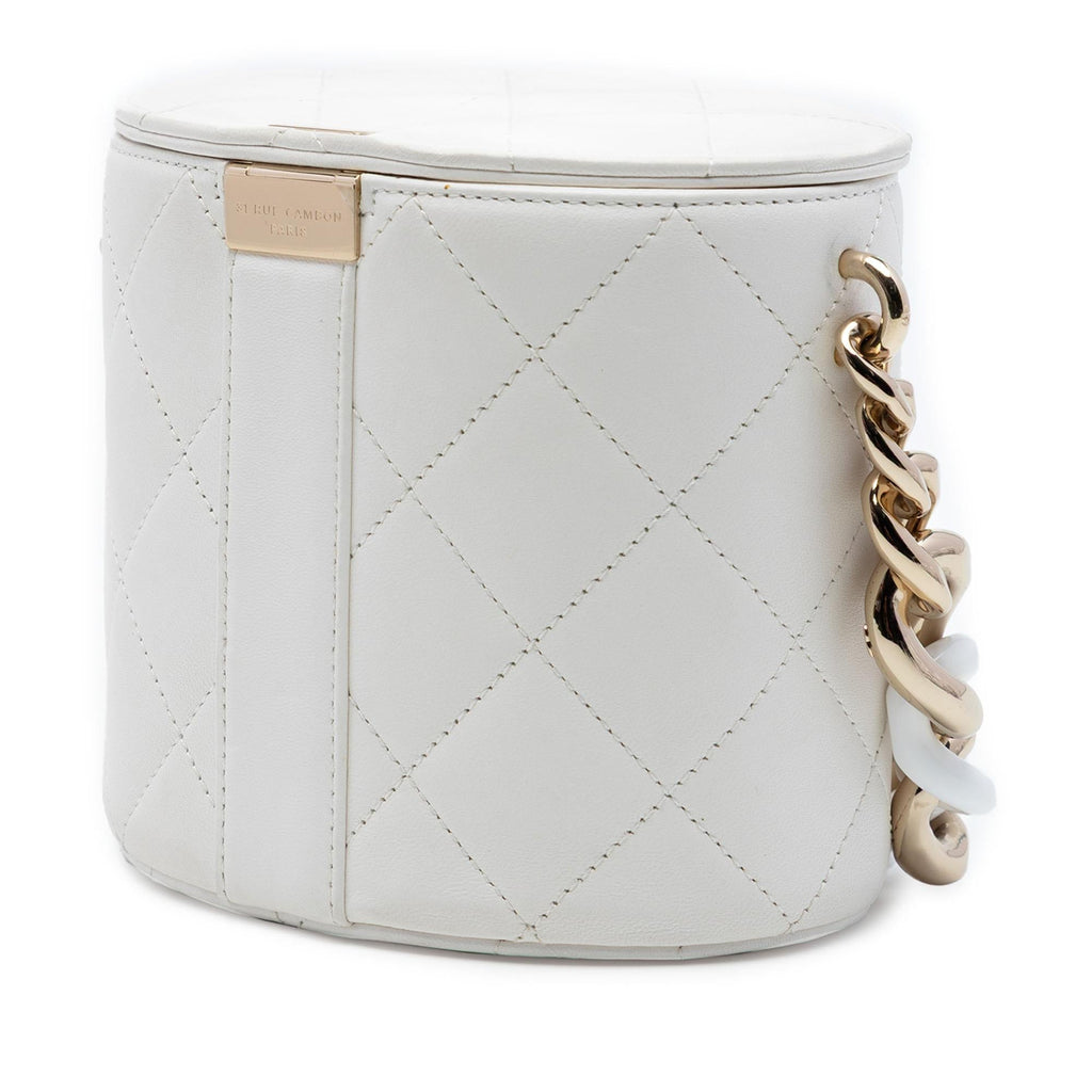 Chanel CC Lambskin Elegant Chain Vanity Case