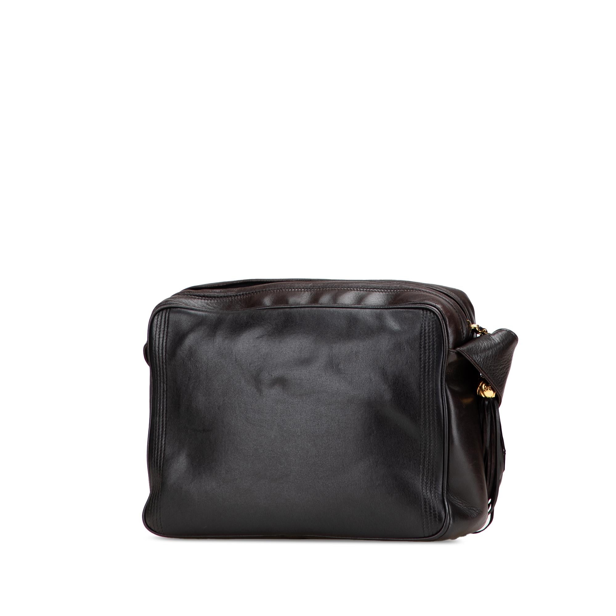 Chanel CC Lambskin Flap Tassel Crossbody