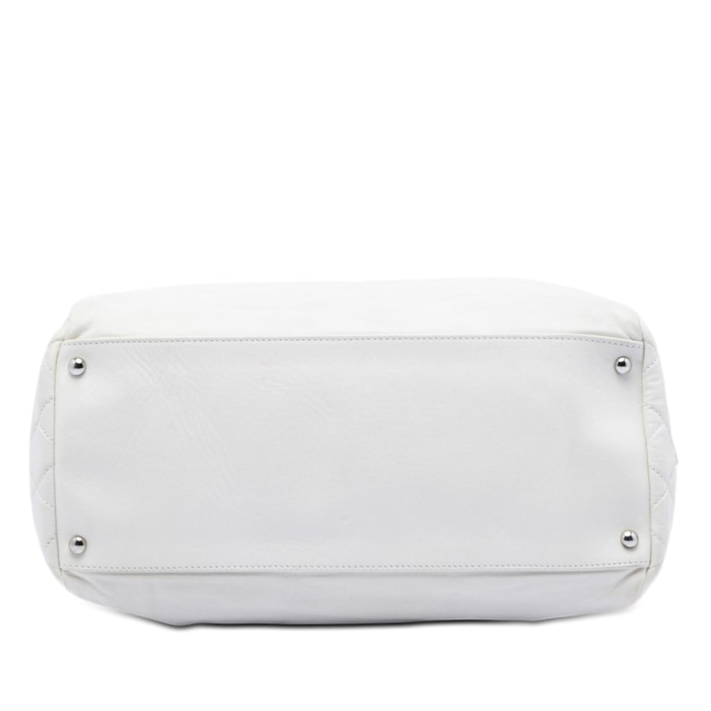 Chanel CC Lambskin Frame Tote