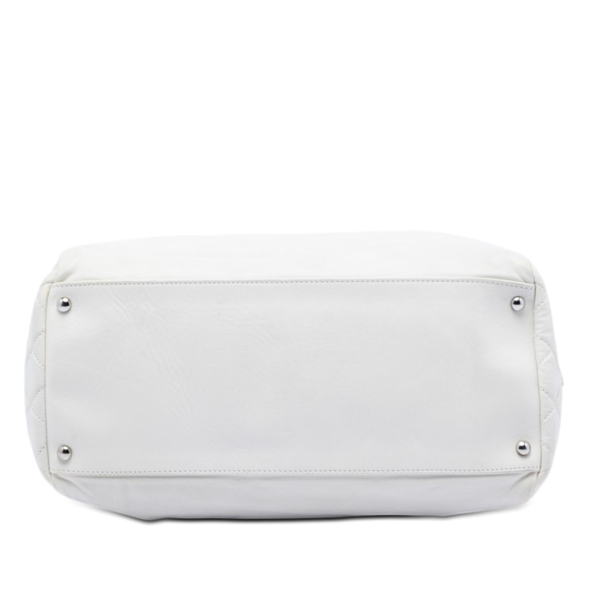 Chanel CC Lambskin Frame Tote