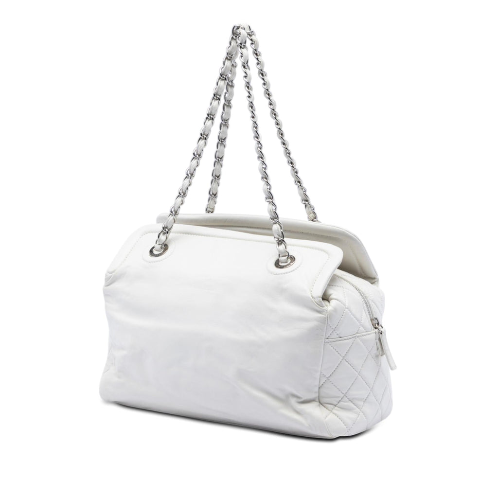 Chanel CC Lambskin Frame Tote