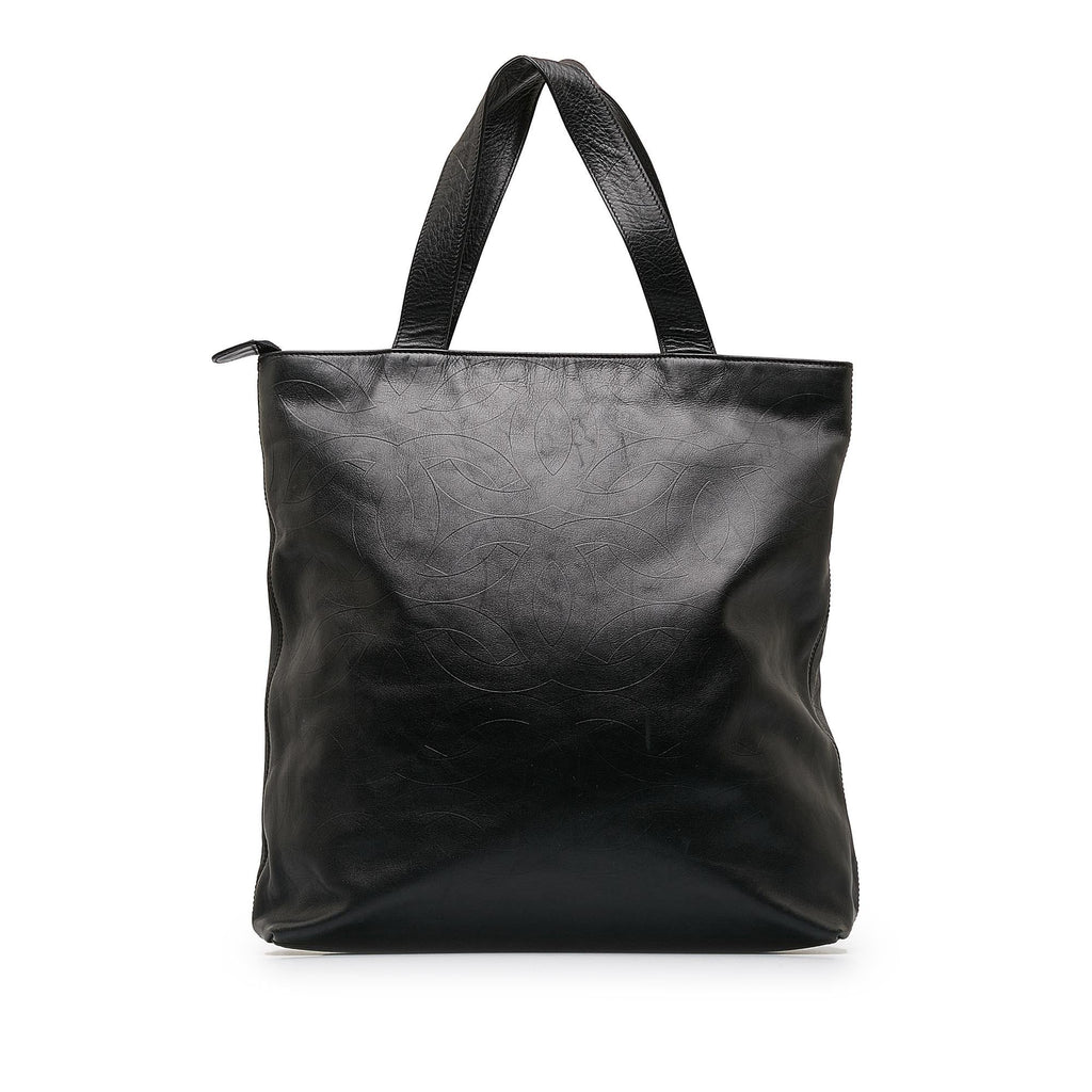 Chanel CC Lambskin Leather Tote (SHG-XkJzTx)