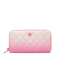Chanel CC Lambskin Ombre Zippy Wallet (SHG-TlWg5V)