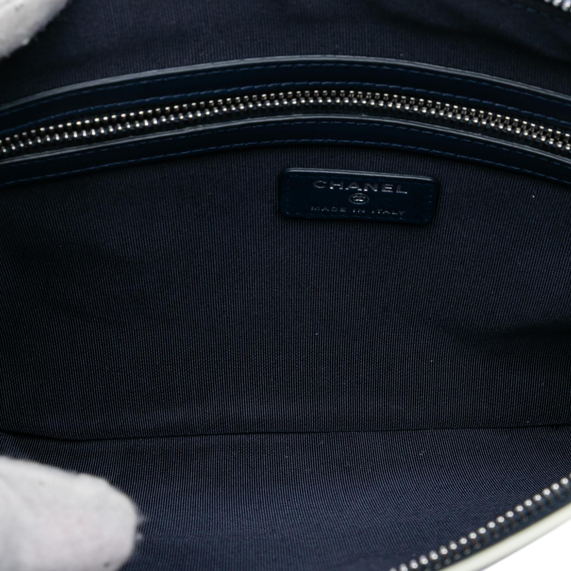 Chanel CC Lambskin Patchwork Tassel Clutch