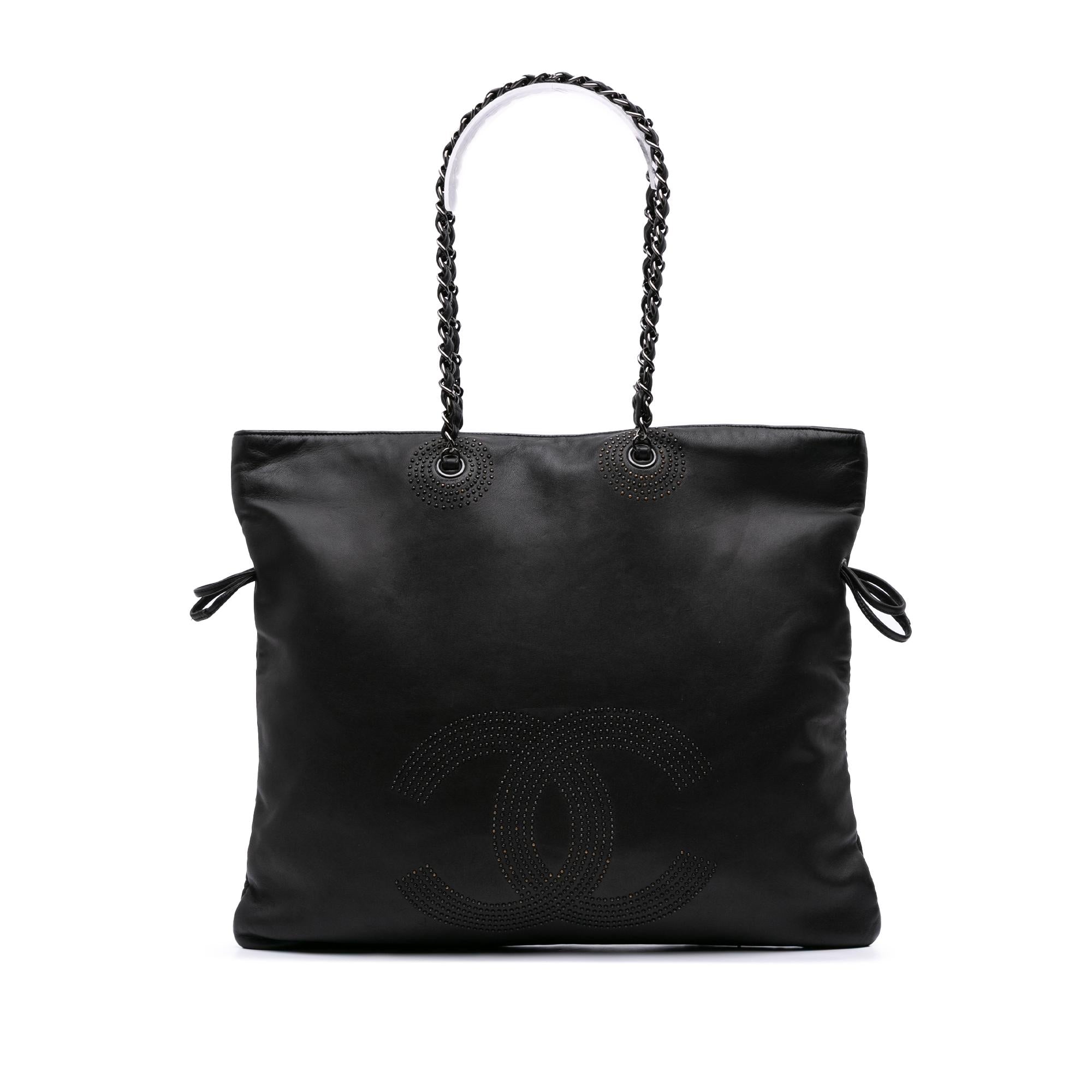 Chanel CC Lambskin Studded Bonbons Tote