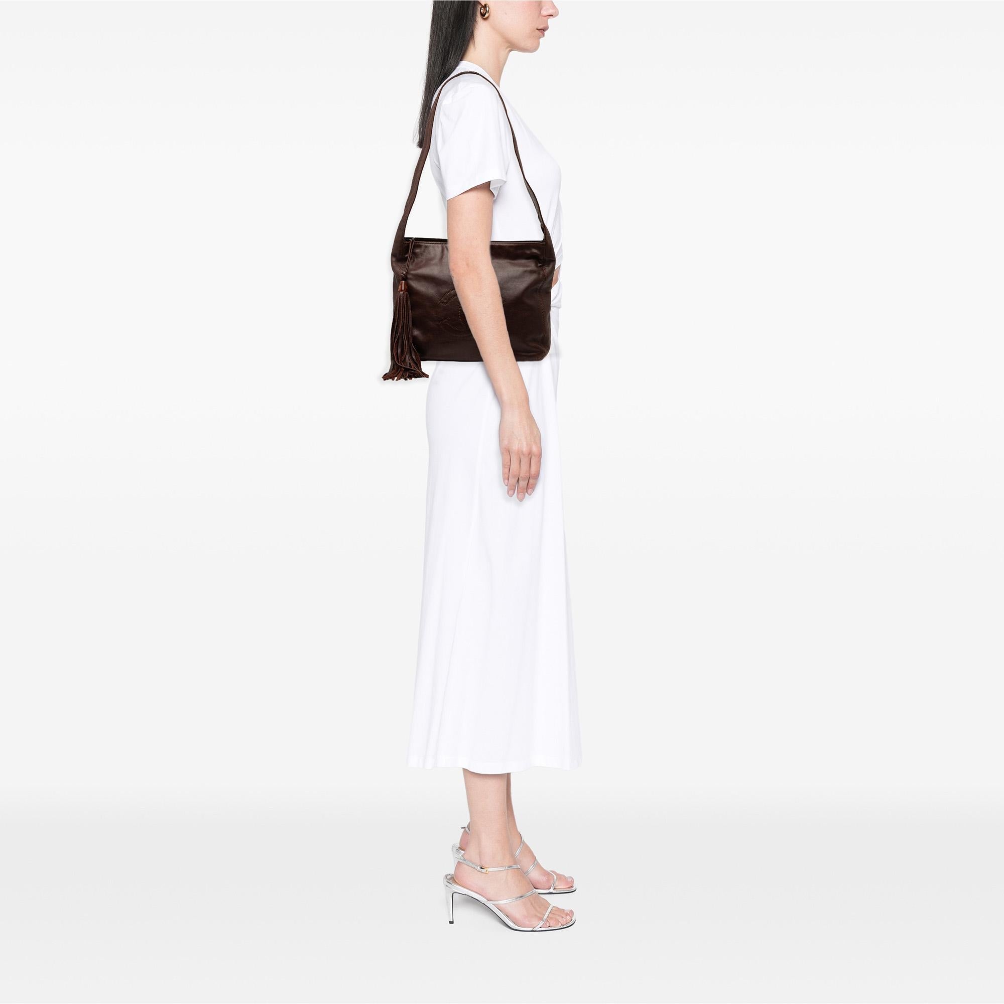 Chanel CC Lambskin Tassel Shoulder Bag