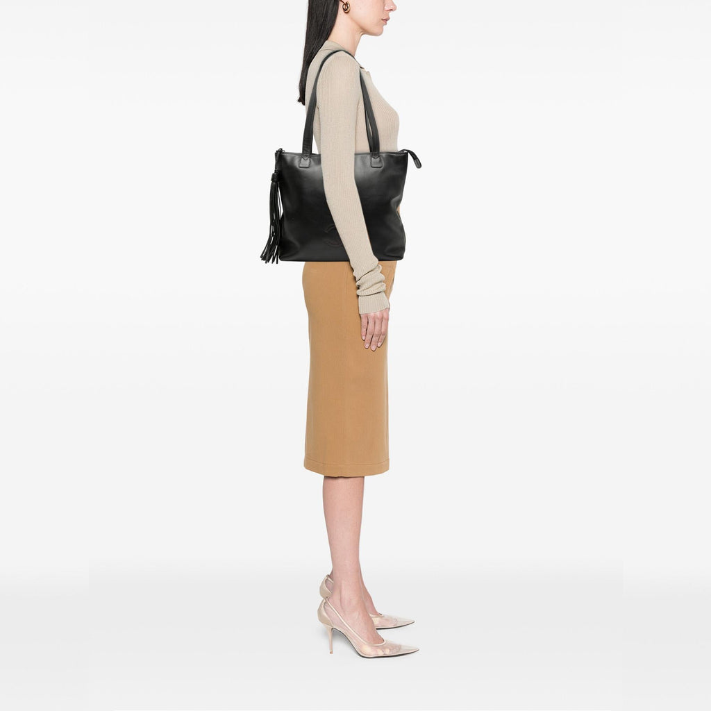 Chanel CC Lambskin Tassel Tote