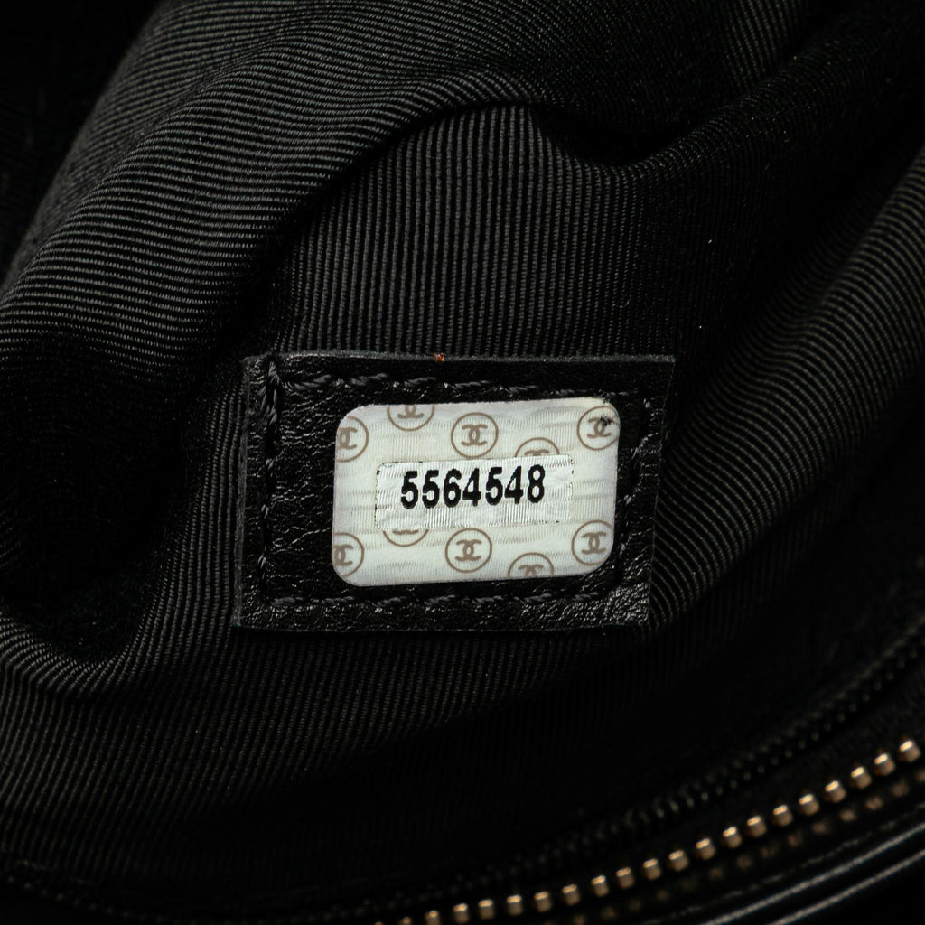 Chanel CC Lambskin Tortoise Handle Tote