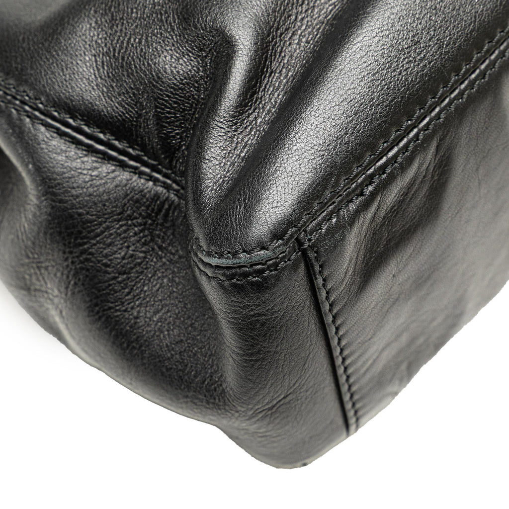 Chanel CC Lambskin Tortoise Handle Tote