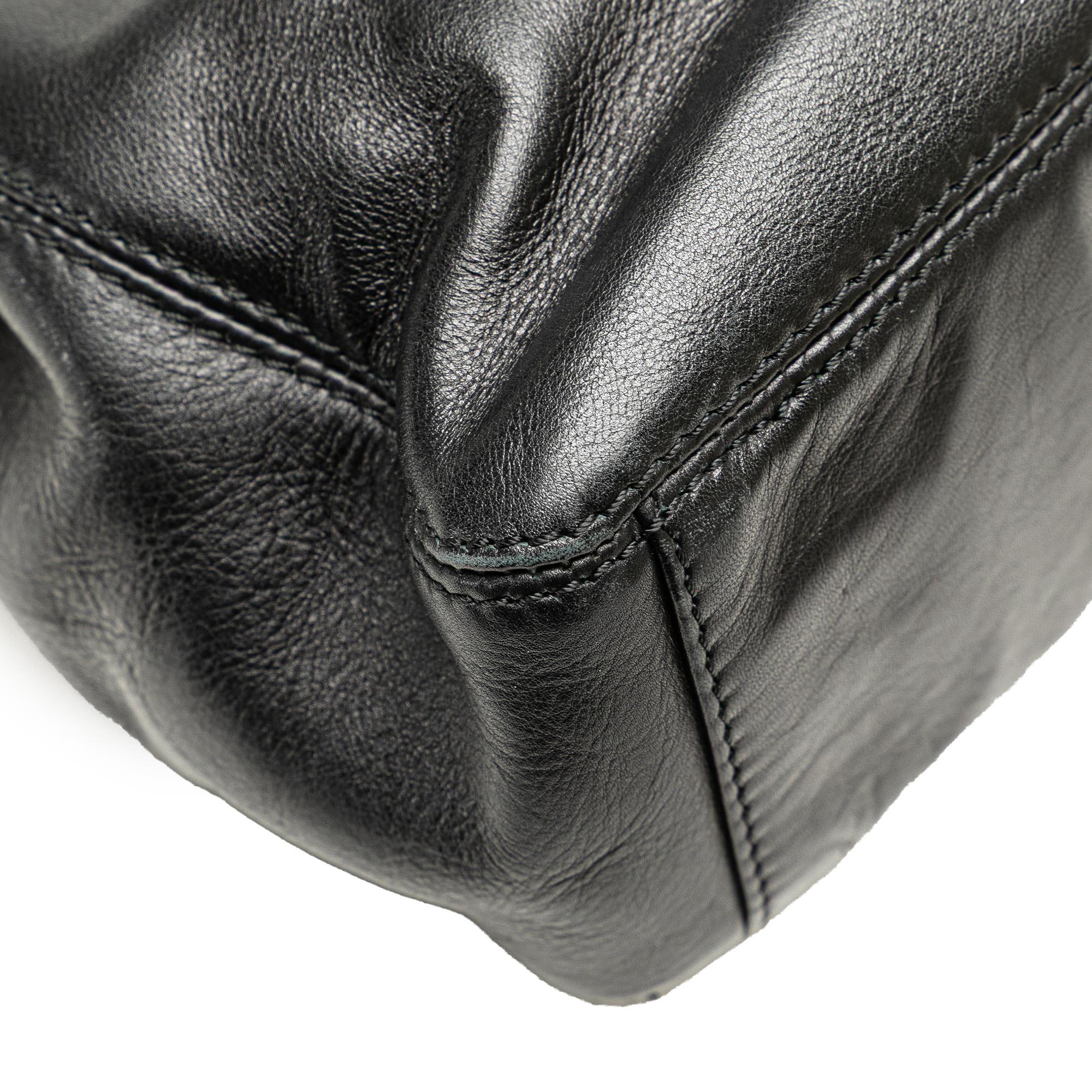Chanel CC Lambskin Tortoise Handle Tote