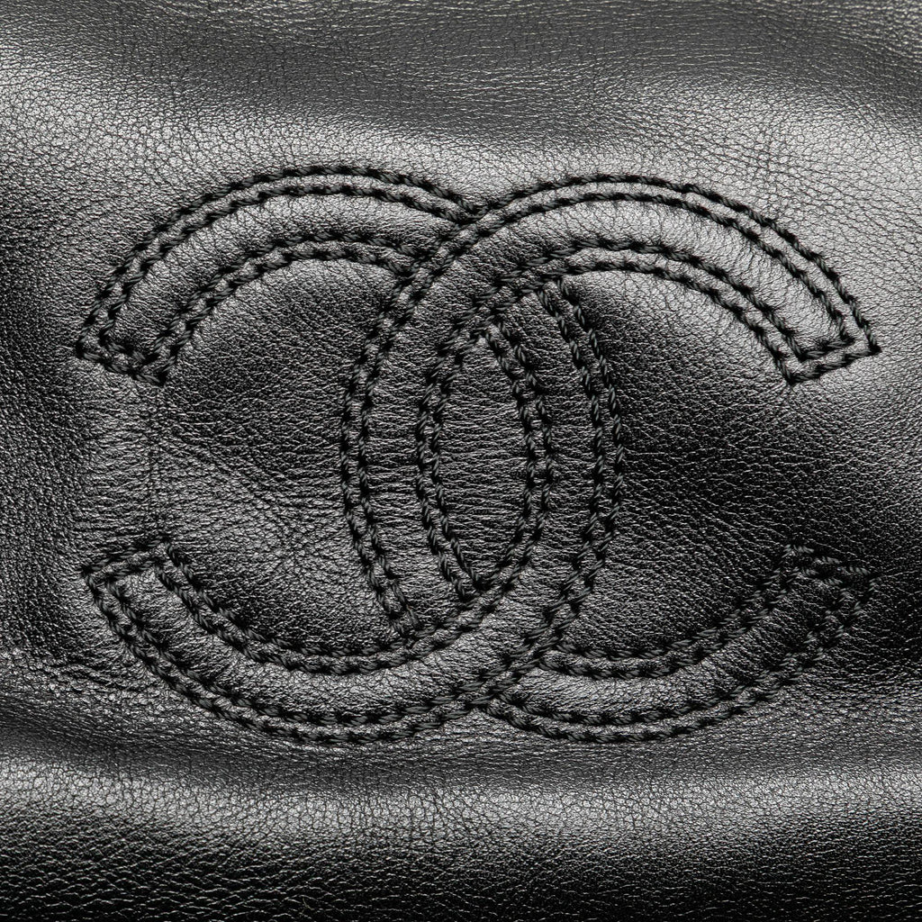 Chanel CC Lambskin Tortoise Handle Tote