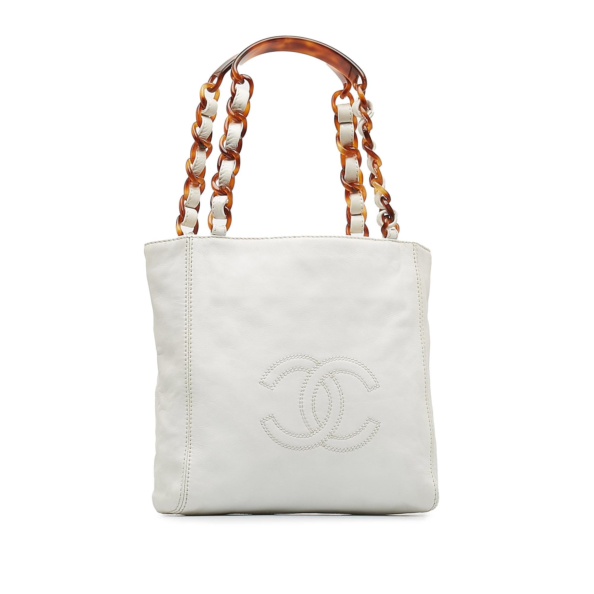Chanel CC Lambskin Tote Bag (SHG-4wiPOU)