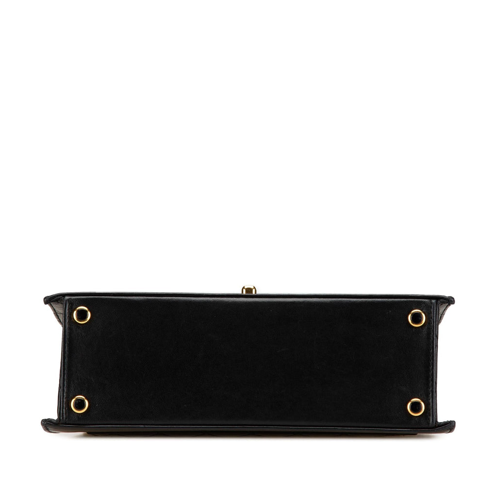 Chanel CC Lambskin Trapezoid Flap
