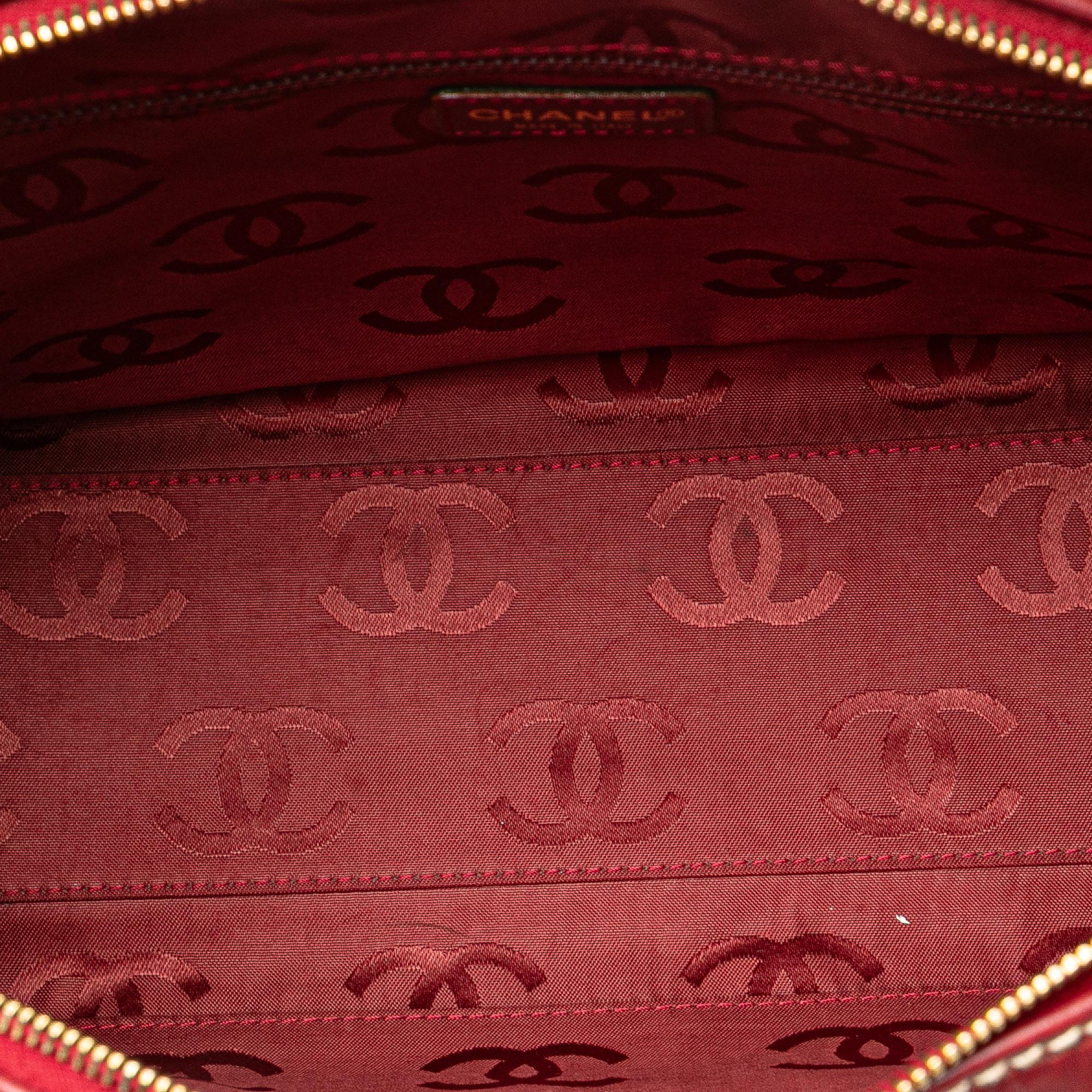 Chanel CC Lambskin Wild Stitch Handbag