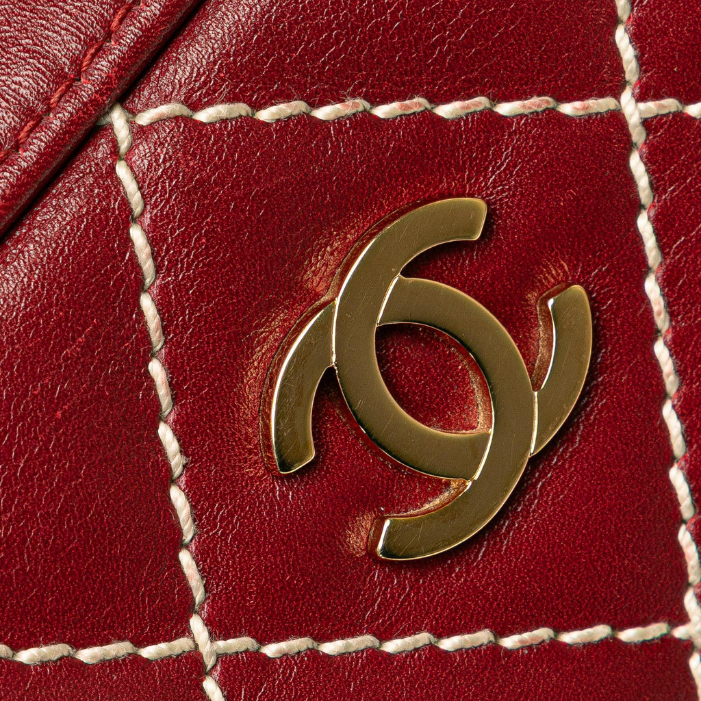Chanel CC Lambskin Wild Stitch Handbag