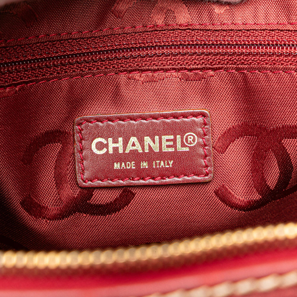 Chanel CC Lambskin Wild Stitch Handbag