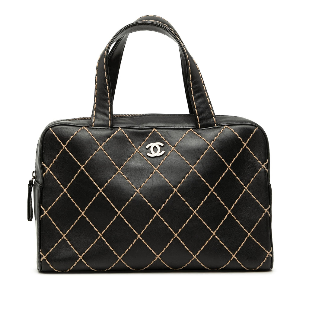 Chanel CC Lambskin Wild Stitch Handbag