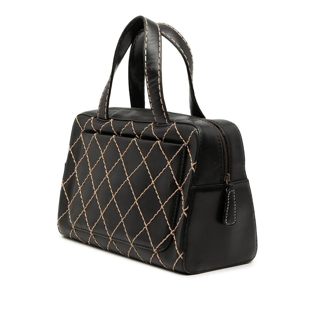Chanel CC Lambskin Wild Stitch Handbag