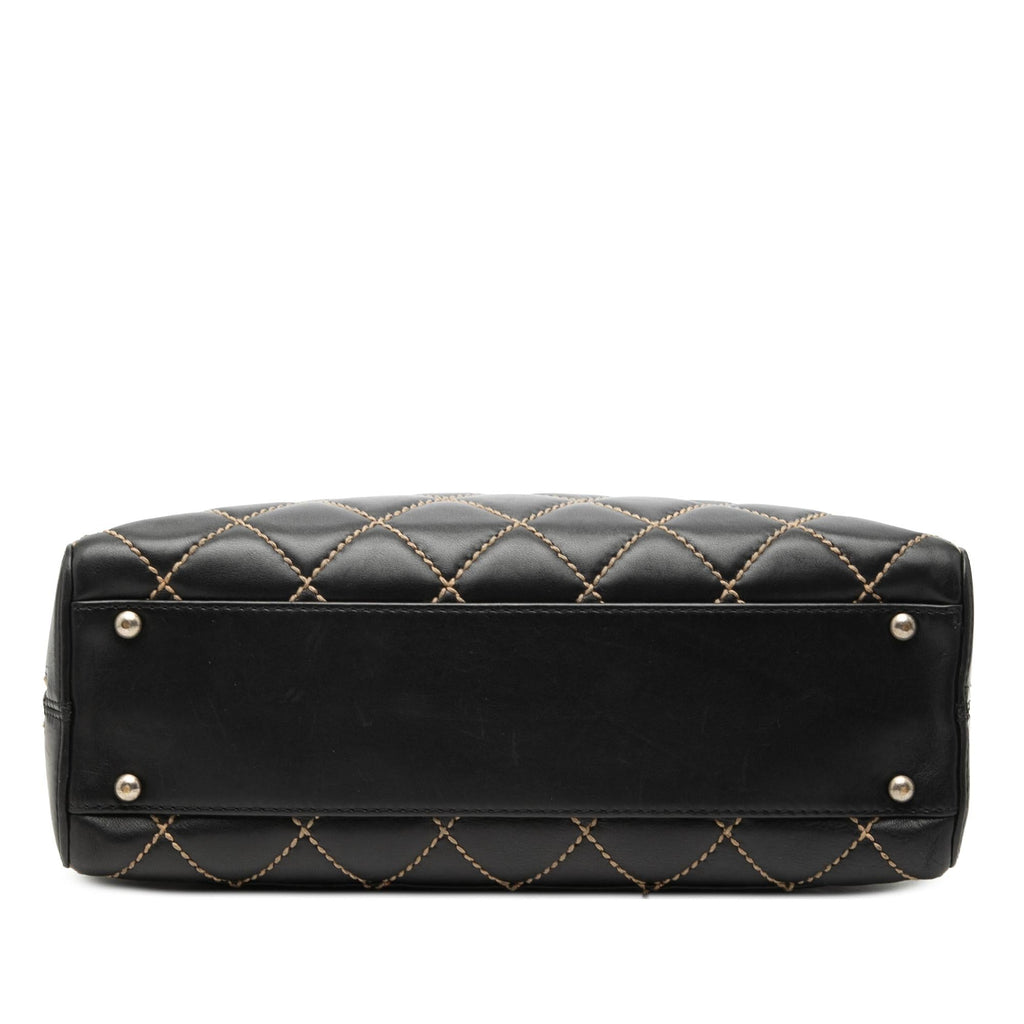 Chanel CC Lambskin Wild Stitch Handbag