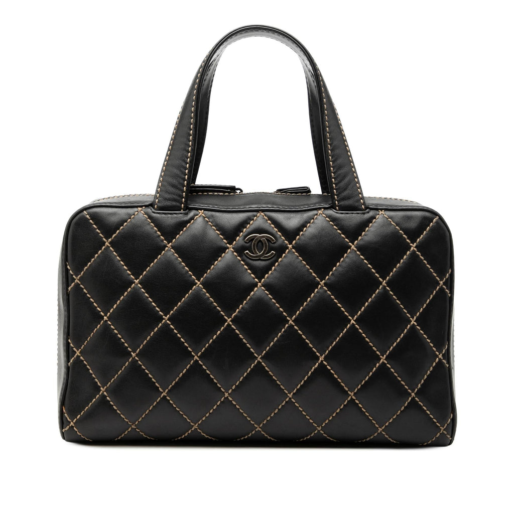 Chanel CC Lambskin Wild Stitch Handbag