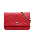 Chanel CC Lambskin Wild Stitch Wallet on Chain (SHG-GQnVtv)