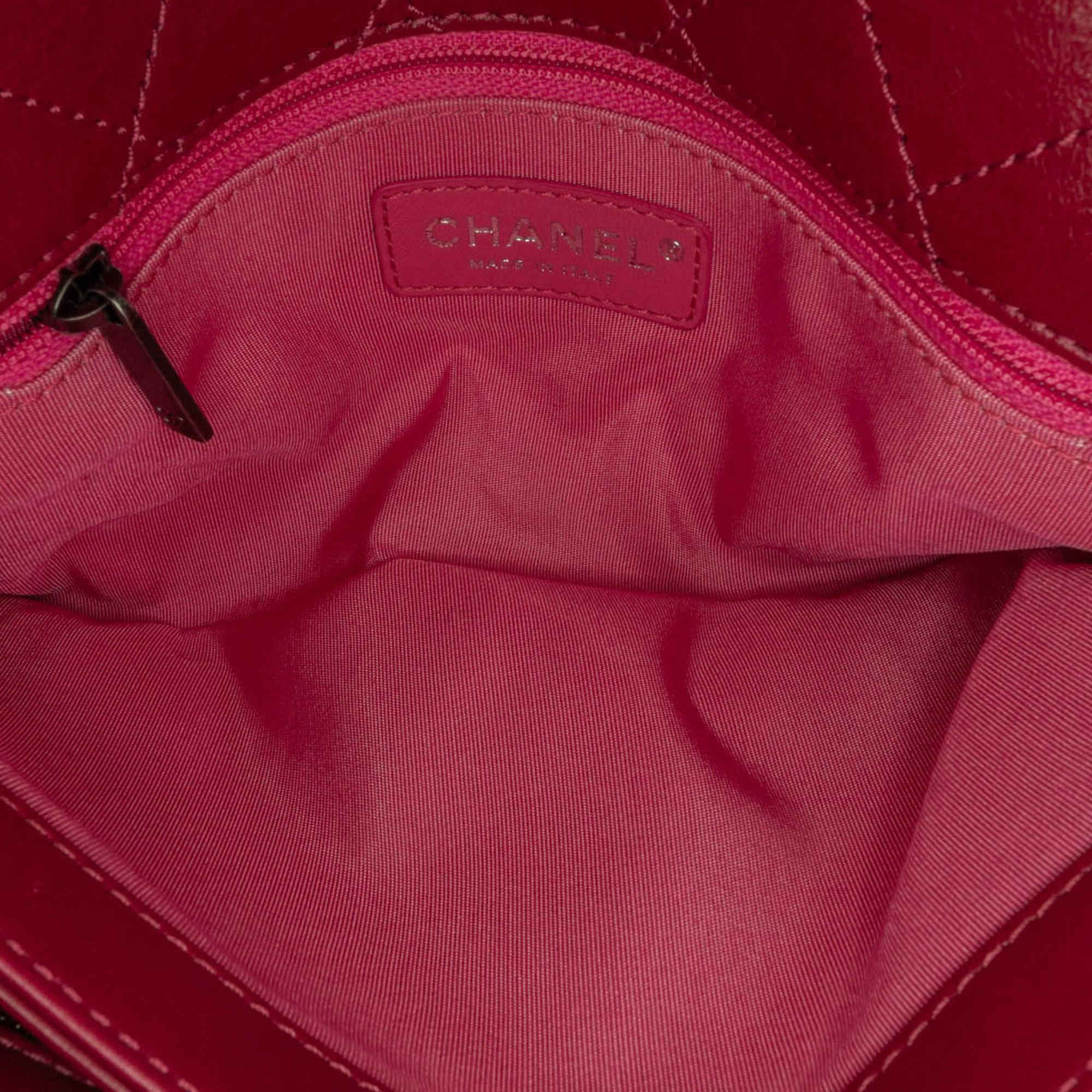Chanel CC Lambskin and Tweed Flap