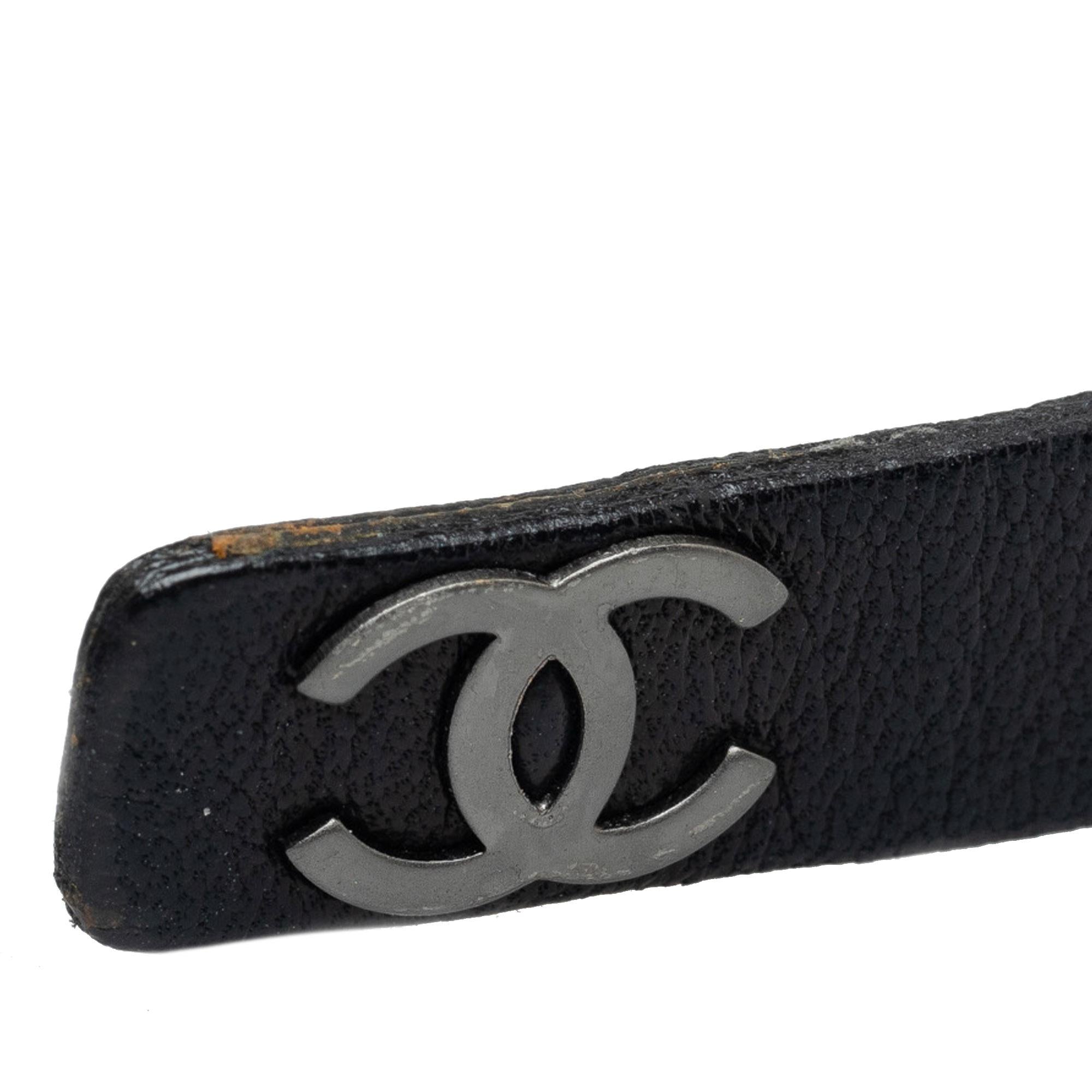 Chanel CC Leather Bracelet (SHG-PtZcIU)