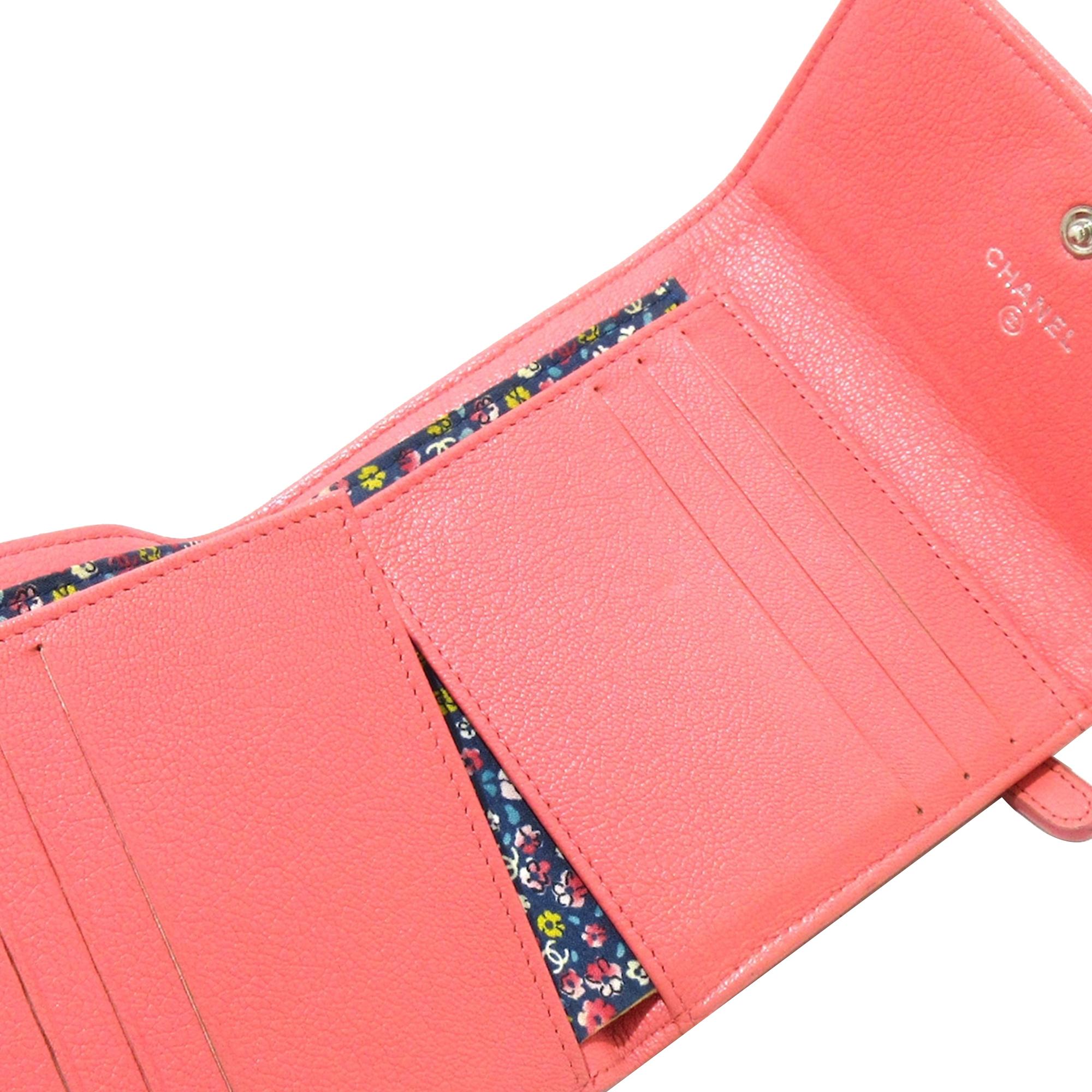 Chanel CC Lucky Clover Calfskin Small Wallet (SHG-kFLM7a)