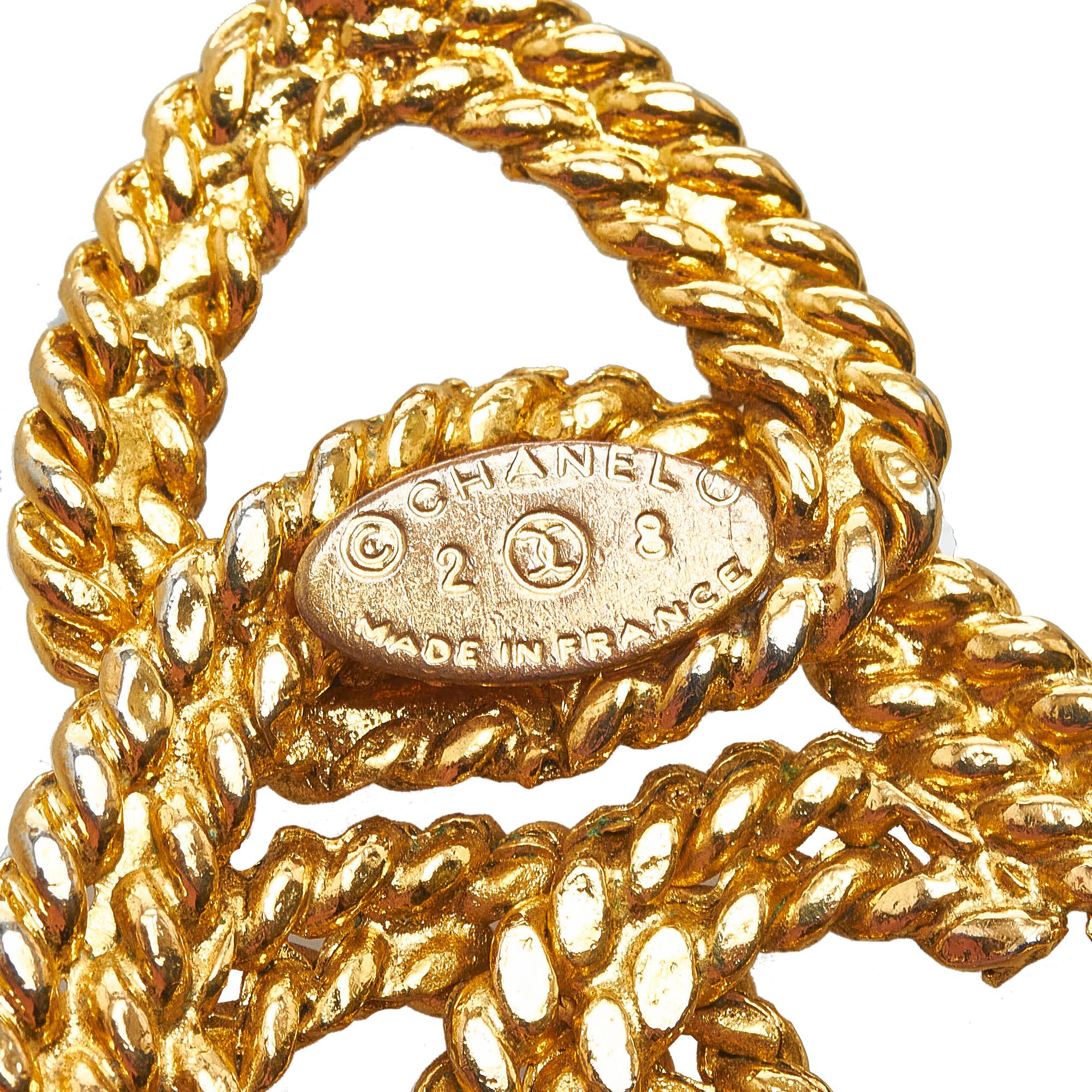 Chanel CC Mark Rope Triangle Necklace (SHG-J6Hpb7)