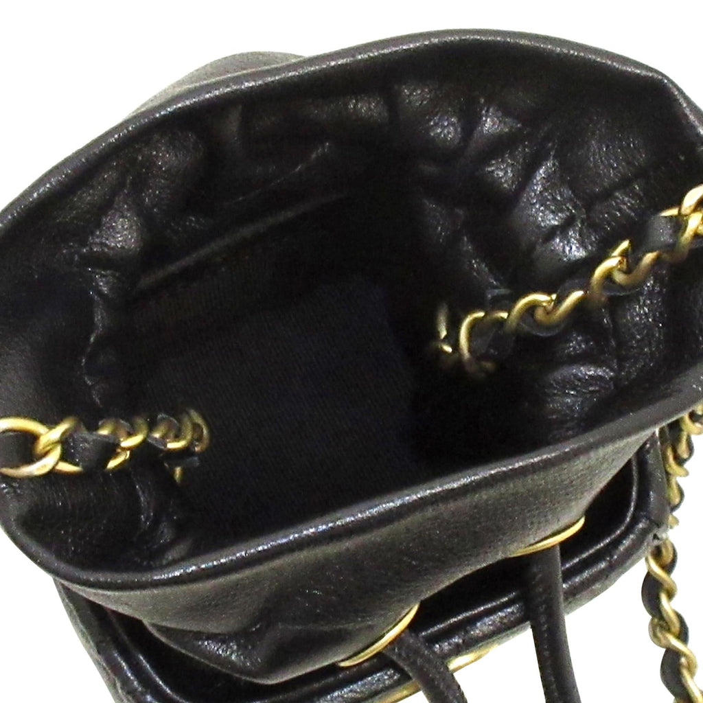 Chanel CC Matelasse Drawstring Bucket (SHG-yrlpy9)