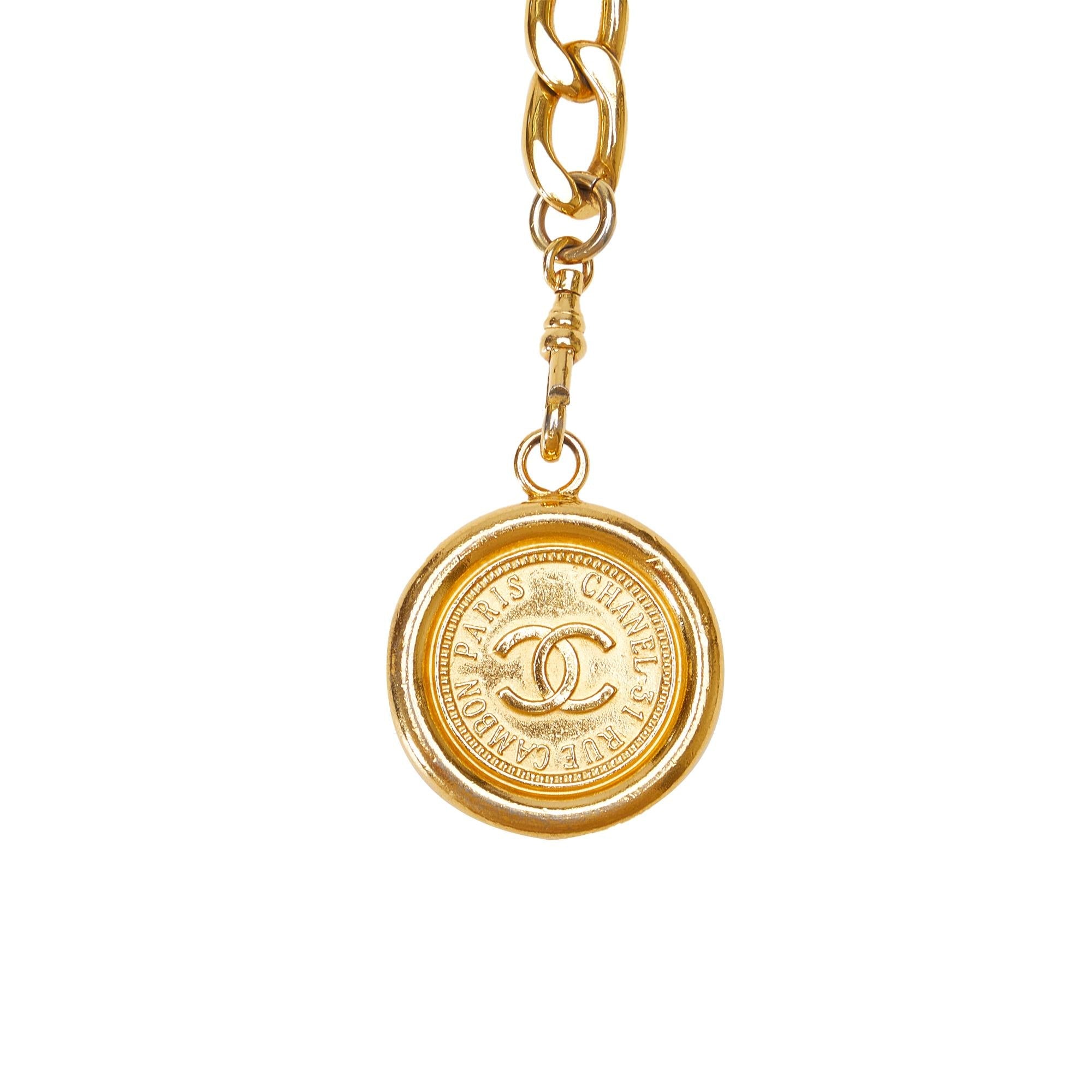 Chanel CC Medallion Chain-Link Belt - 38 / 96.00 (SHG-KLejGi)