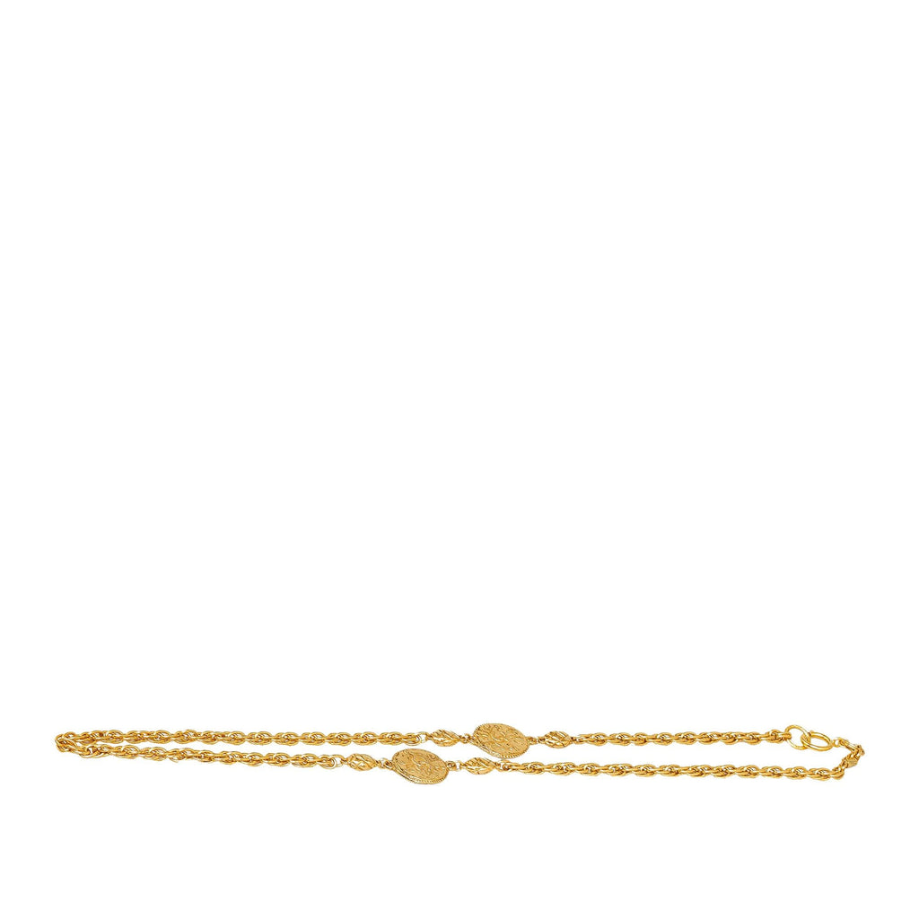 Chanel CC Medallion Necklace (SHG-dAzCeX)