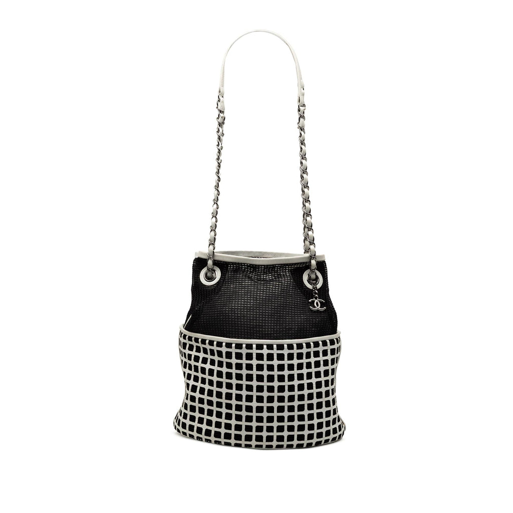 Chanel CC Mesh and Calfskin Bucket Bag