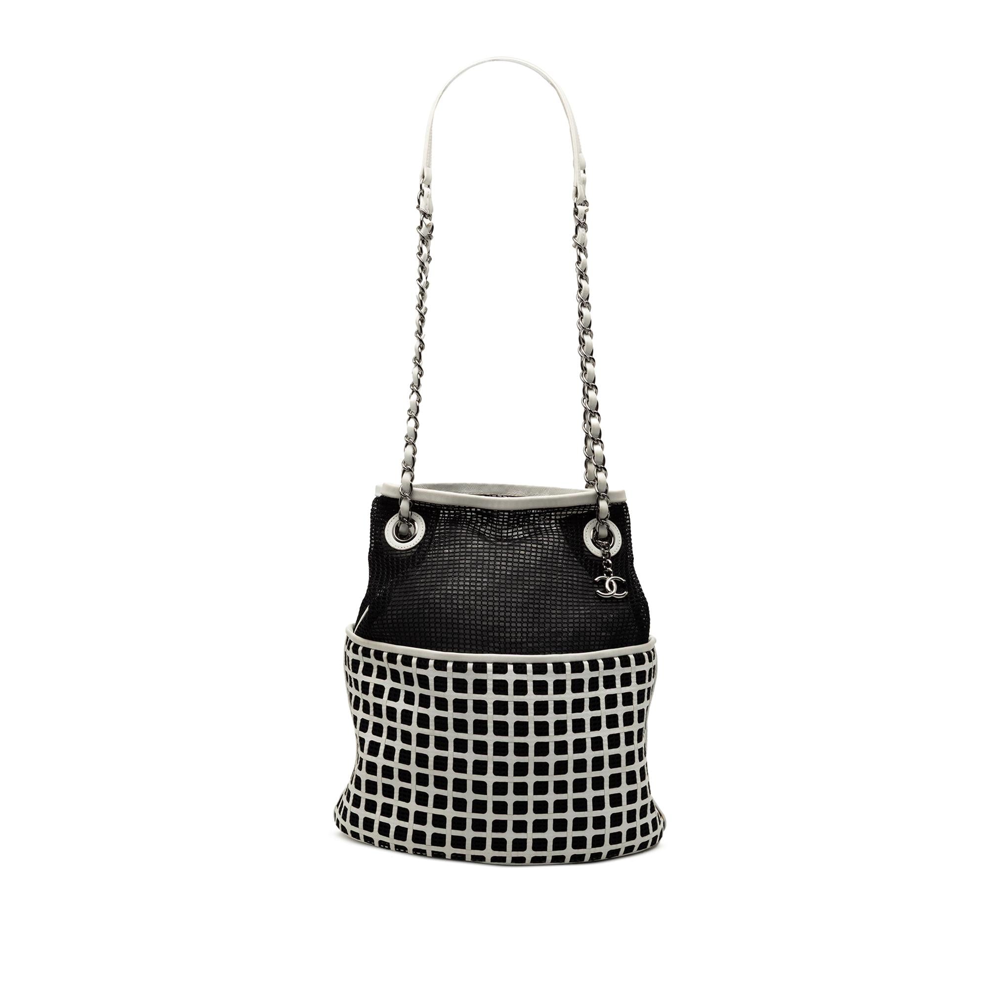 Chanel CC Mesh and Calfskin Bucket Bag