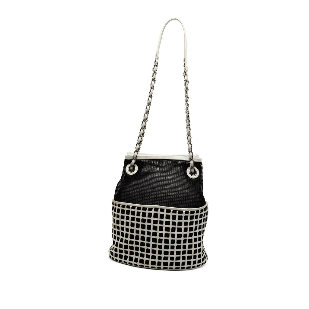 Chanel CC Mesh and Calfskin Bucket Bag