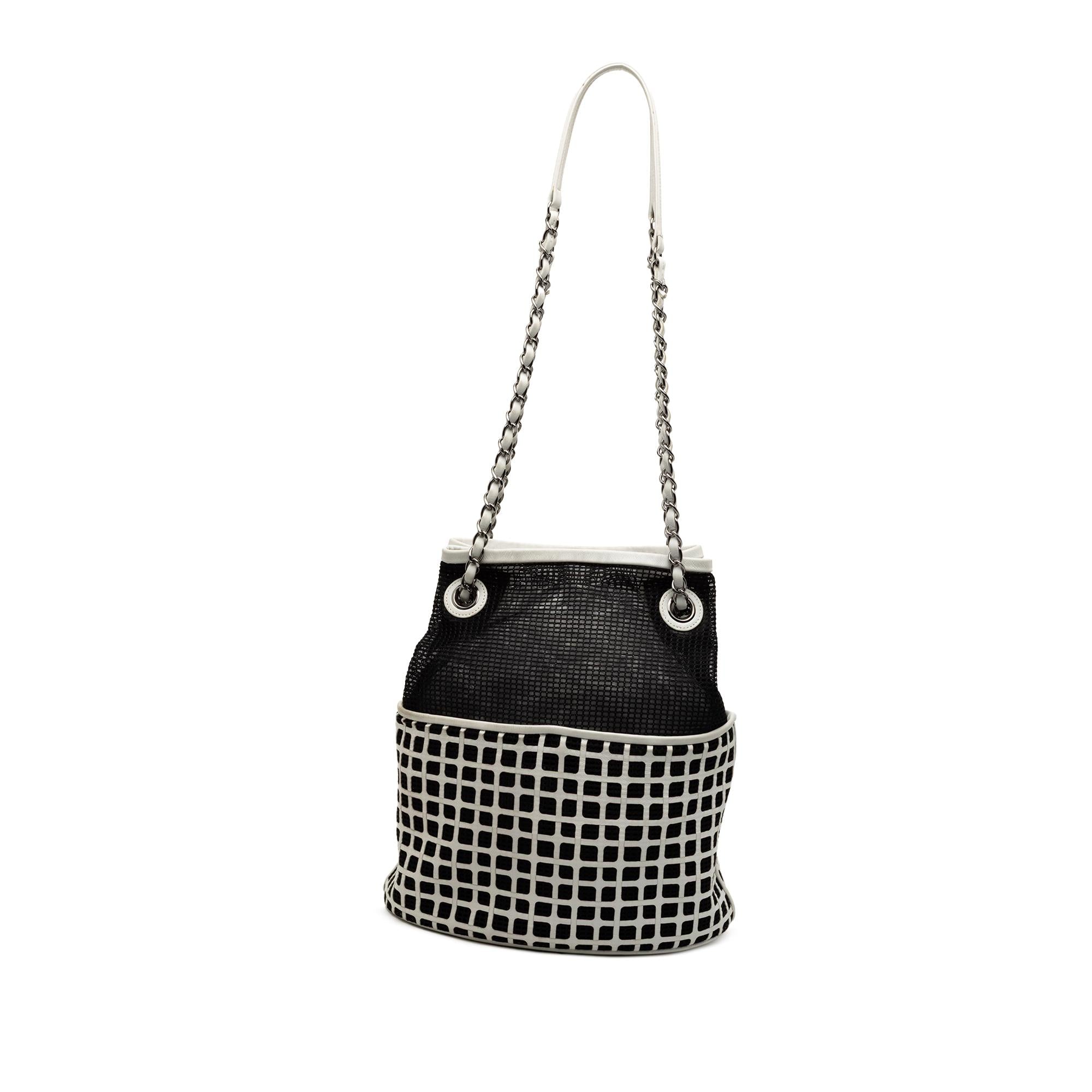 Chanel CC Mesh and Calfskin Bucket Bag
