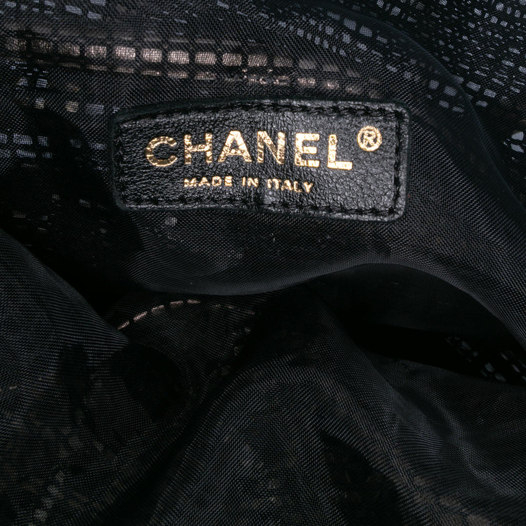 Chanel CC Mesh and Metallic Calfskin Bucket Bag