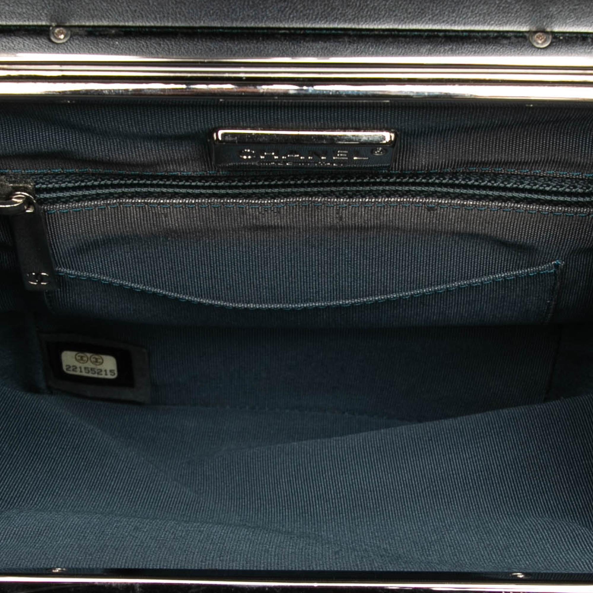 Chanel CC Metallic Calfskin Vanity Bag