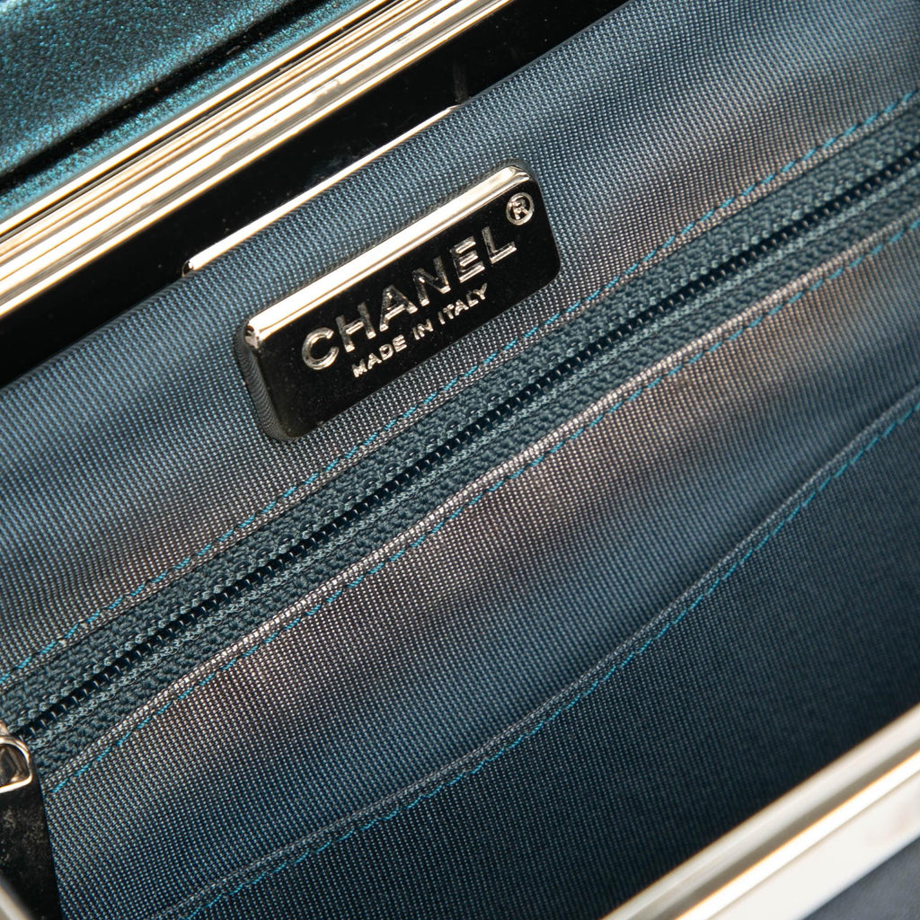 Chanel CC Metallic Calfskin Vanity Bag