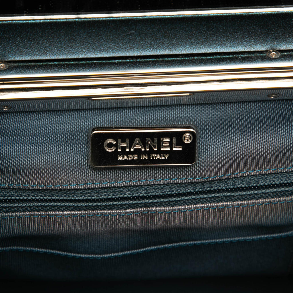 Chanel CC Metallic Calfskin Vanity Bag