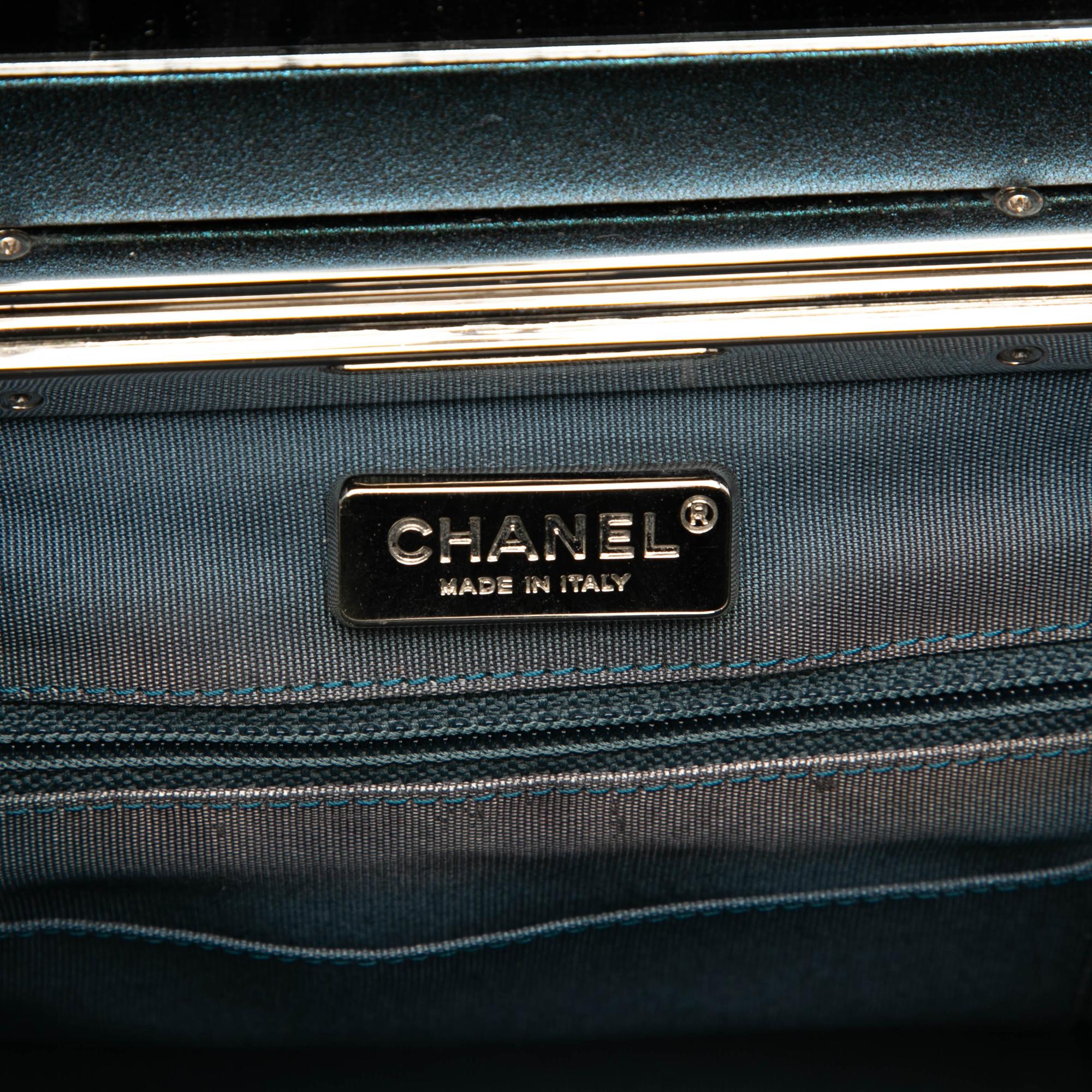 Chanel CC Metallic Calfskin Vanity Bag
