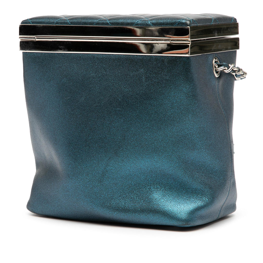 Chanel CC Metallic Calfskin Vanity Bag
