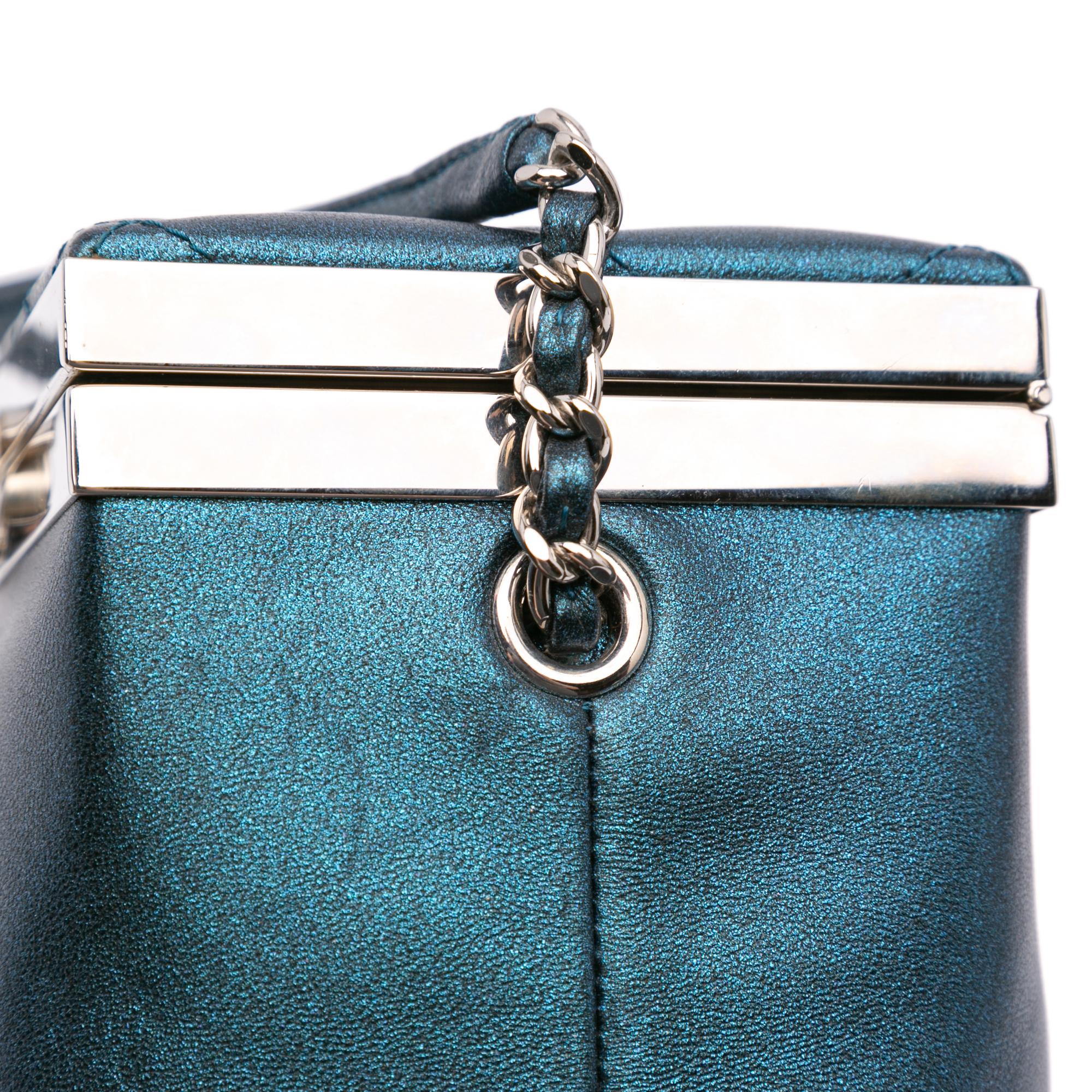Chanel CC Metallic Calfskin Vanity Case