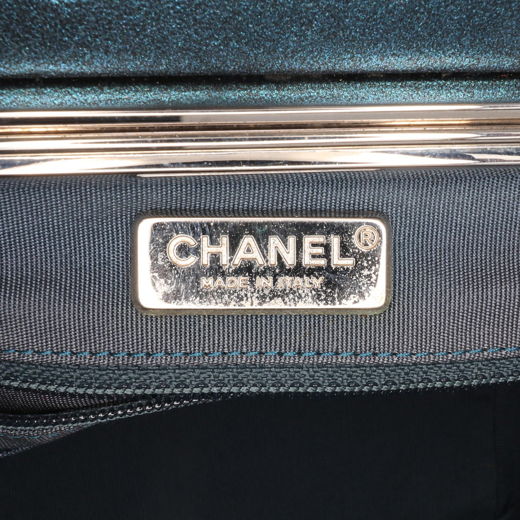 Chanel CC Metallic Calfskin Vanity Case