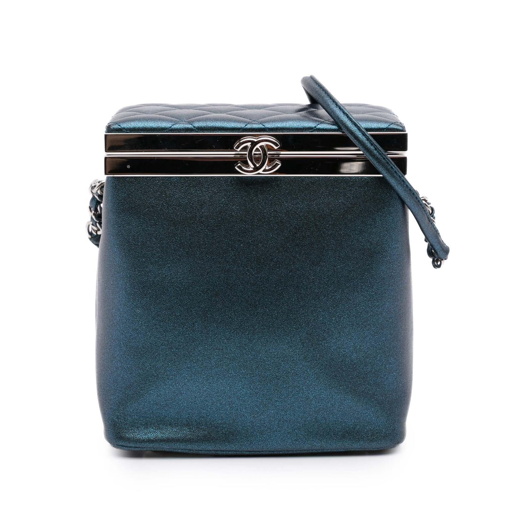 Chanel CC Metallic Calfskin Vanity Case