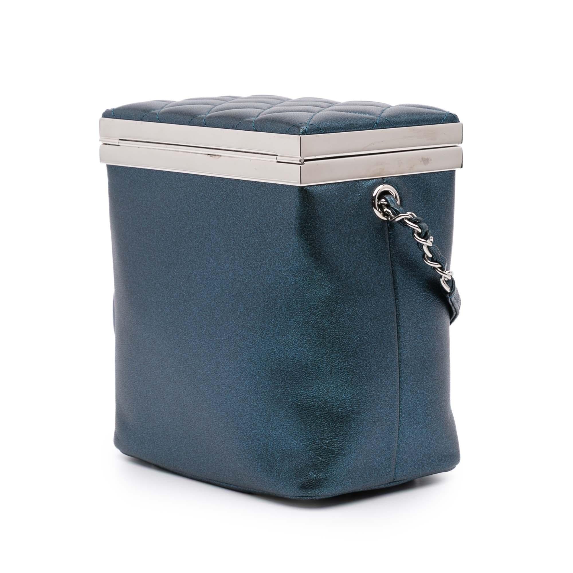 Chanel CC Metallic Calfskin Vanity Case
