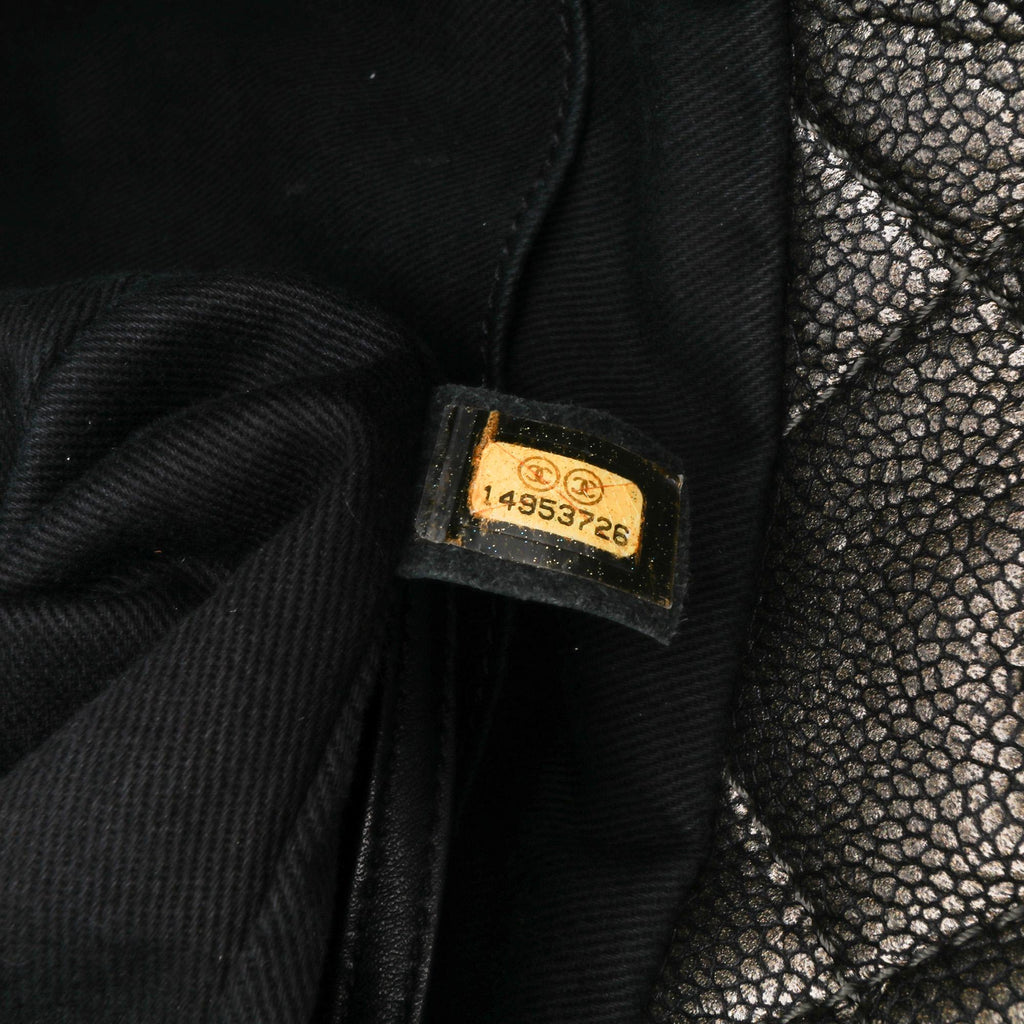 Chanel CC Metallic Caviar Soft Tote