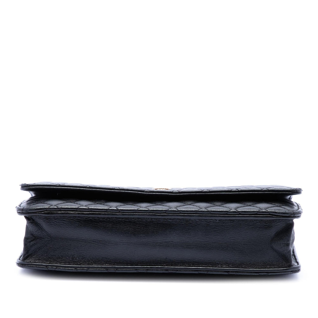 Chanel CC Microquilted Lambskin Wallet On Chain