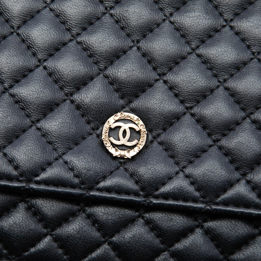 Chanel CC Microquilted Lambskin Wallet On Chain