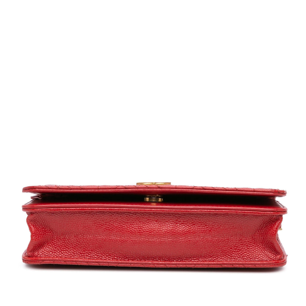 Chanel CC Mixed Quilt Caviar Wallet On Chain (SHG-EMMEFL)